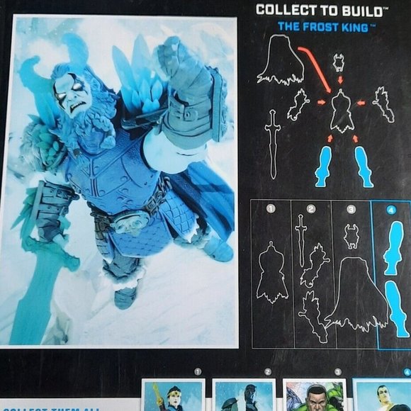Black Adam Endless Winter Frost King Multiverse Action Figure DC Build A Figure - Picture 2 of 2